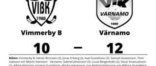 Vimmerby B utan poäng efter förlust mot Värnamo