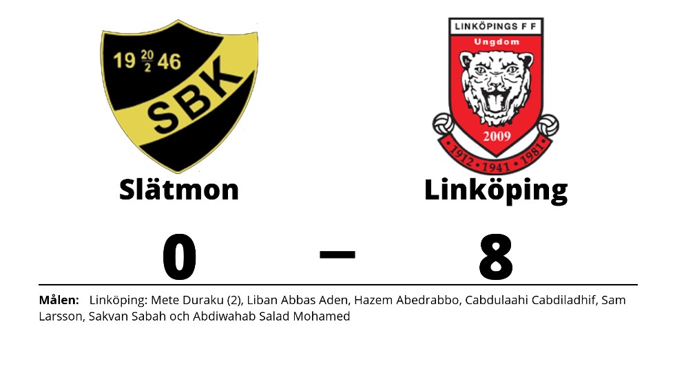 Slätmons BK förlorade mot Linköpings FF