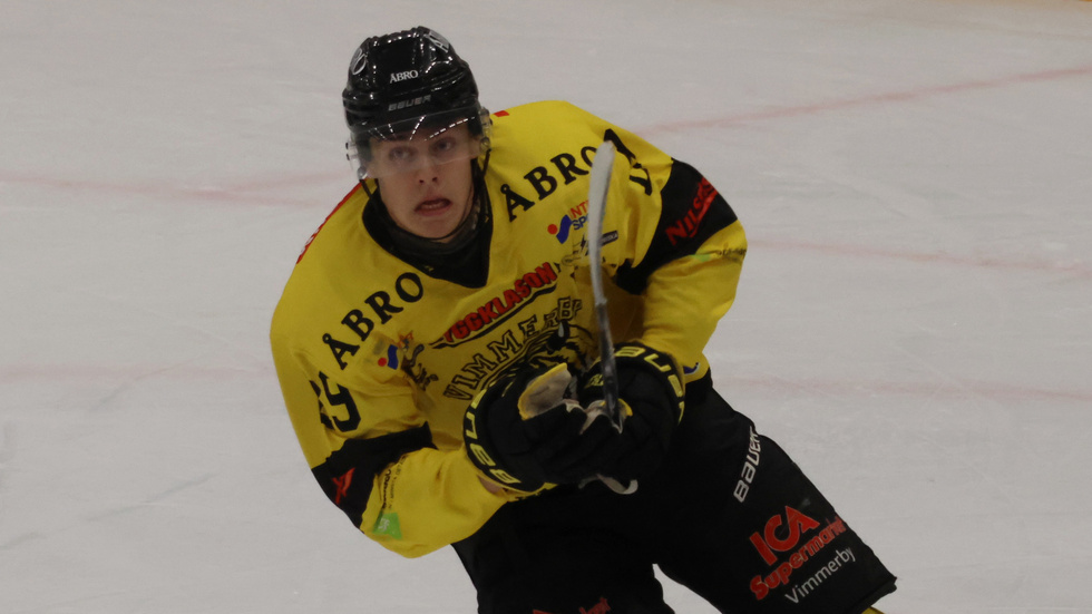 Adam Petersson avgjorde för Vimmerby Hockey mot Alvesta.