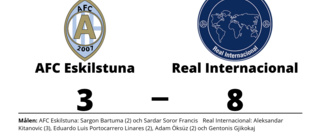 Fortsatt tungt för AFC Eskilstuna - förlust mot Real Internacional