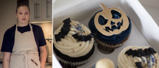 Wilma bakar unika cupcakes i tre smaker inför Halloween