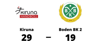 Boden BK 2 en lätt match för Kiruna som vann klart