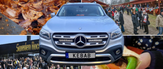 "KEBAB"-plåten pryder katrineholmarens Mercedes: "Det är mitt yrke"