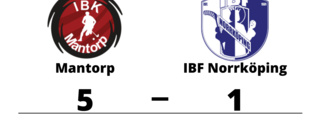 Formstarka Mantorp tog ny seger mot IBF Norrköping
