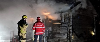 Anrik bastu i Norrbotten gick upp i rök: "Det gick jättefort"