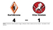 Karlskrona vann mot Vita Hästen på hemmaplan