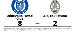 AFC Eskilstuna utklassat av Uddevalla Futsal Club borta