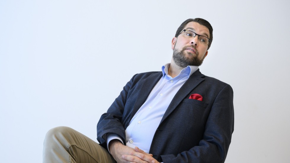 SD:s partiledare Jimmie Åkesson är själv lite förvånad över hur mycket av partiets migrationspolitik som finns med i Tidöavtalet.