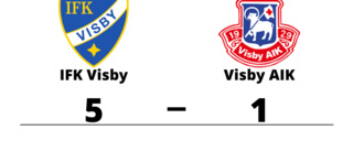 IFK Visby bröt tunga sviten mot Visby AIK