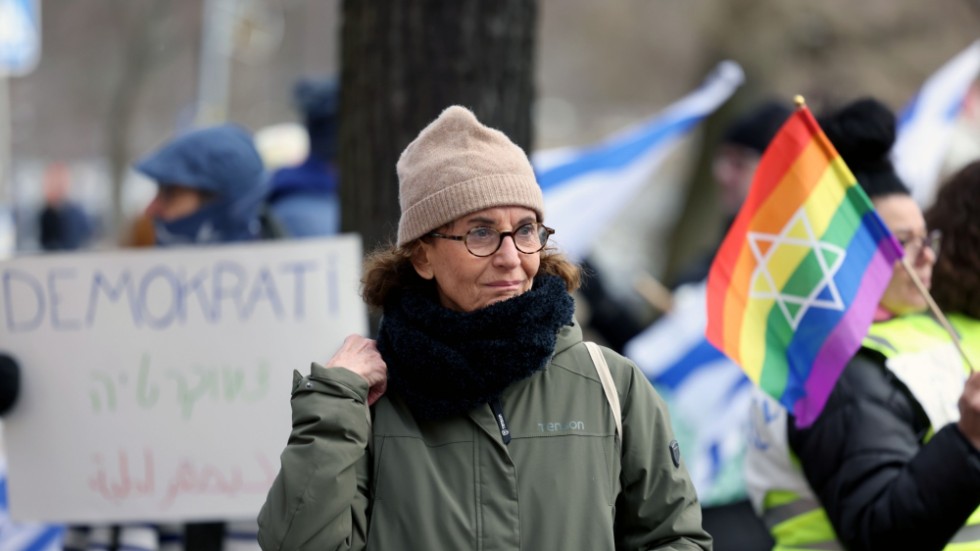 Ingrid Lomfors, en av talarna på manifestationen.