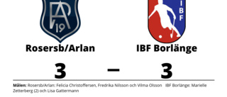 Rosersb/Arlan och IBF Borlänge delade på poängen