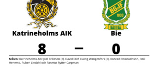Tung förlust för Bie borta mot Katrineholms AIK