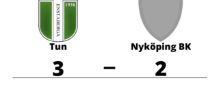 Tun vann uddamålsseger mot Nyköping BK