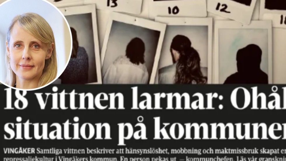Insändarskribenten är kritisk till Katrineholms-Kurirens granskning av arbetssituationen i Vingåkers kommun. Chefredaktör Ida Lithell svarar direkt.