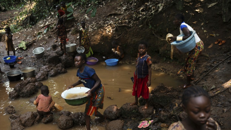 Internflyktingar i Centralafrikanska republiken. Bild från 2021.