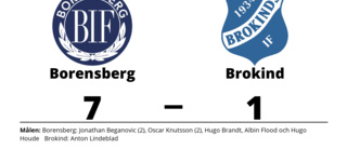 Borensberg vann enkelt hemma mot Brokind