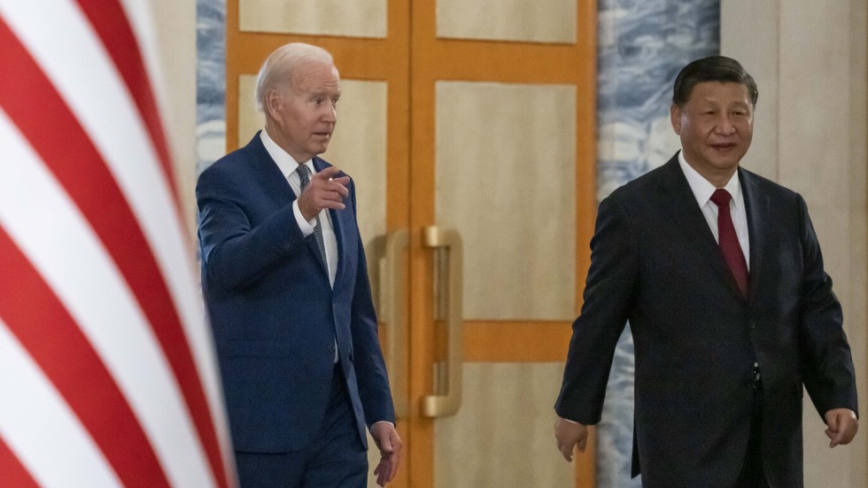 Joe Biden och Xi Jinping på Bali i vintras. De väntas inte gå med på att träffas igen förrän de kan notera tydliga förbättringar i supermakternas relation.