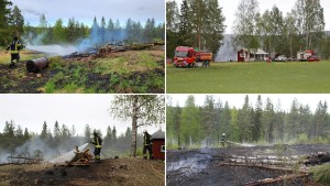 Gräsbrand hotade garage: "Jävlar vad jag har gjort bort mig"