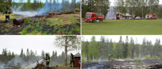 Gräsbrand hotade garage: "Jävlar vad jag har gjort bort mig"