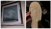 Nattlig vandal avslöjad av skospår i snön 