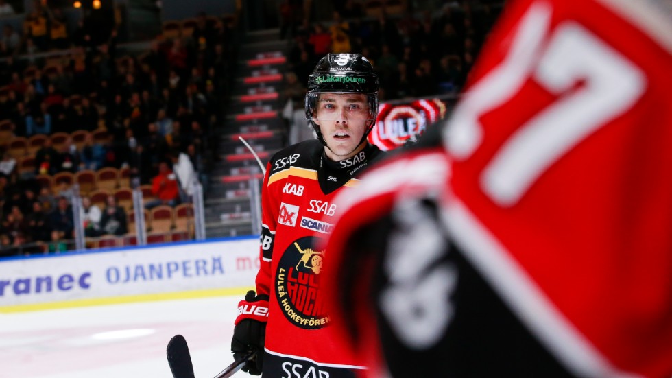 Fredrik Styrman fick äntligen sätta sitt första mål i Luleå Hockey-tröjan.