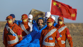 Kinesiska rymdfarare åter på jorden