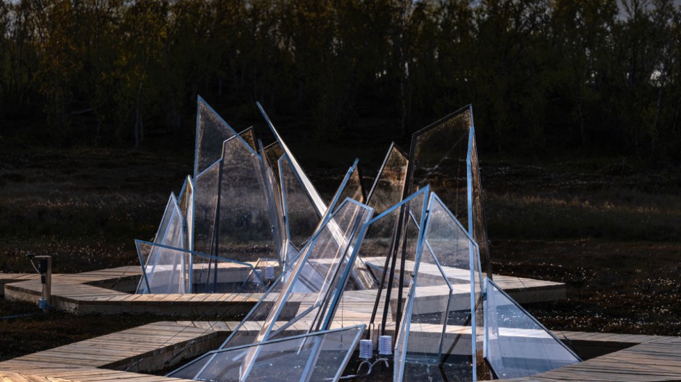 Växthusen är utformade för att ge en känsla av trasighet, men också för att simulera olika grader av uppvärmning. Pressbild.
