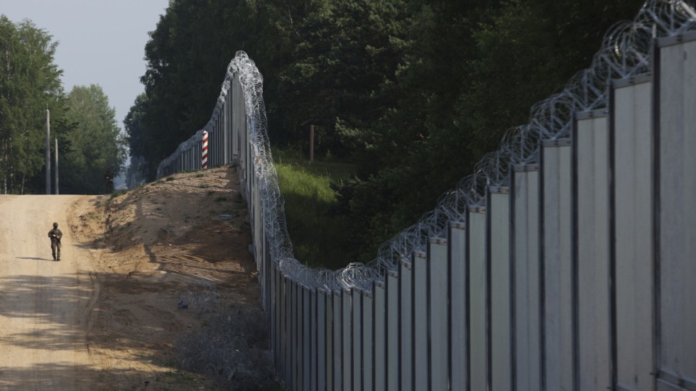Polen har beslutat att förstärka gränsen mot Belarus. Arkivbild.