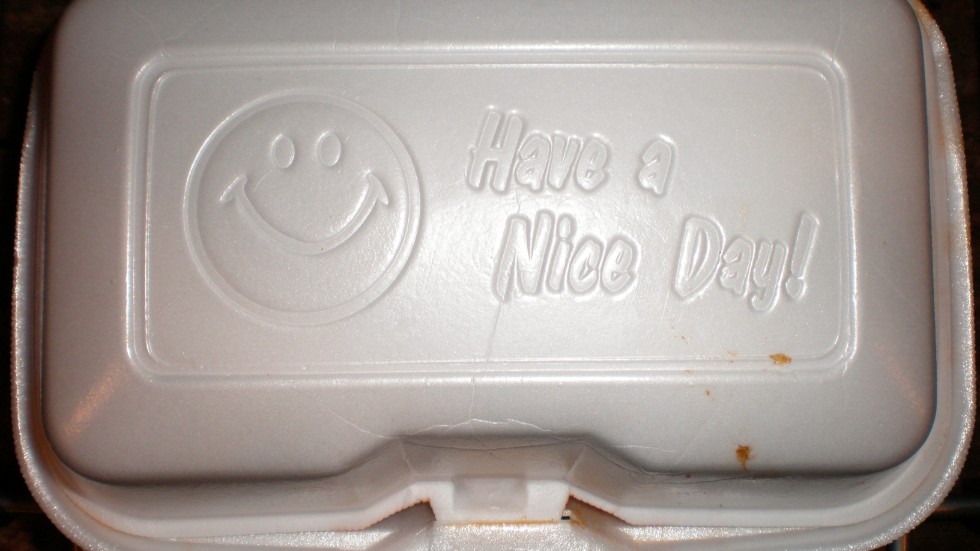 American fast food chains still use vast amounts of styrofoam.