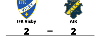 Oavgjort mellan IFK Visby och AIK i P 17 division 1 Region 5 Grupp 1