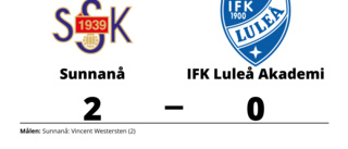 IFK Luleå Akademi föll borta mot Sunnanå