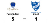 Fyrisfjädern vann mot Umeå