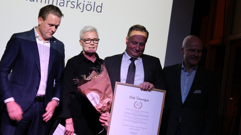 Utmärkelsen "Årets Vimmerbybo" tilldelas Åke Hammarskjöld med motiveringen att han under många år bidragit till utvecklingen av en livskraftig landsbygd.