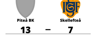Piteå BK vann mot Skellefteå