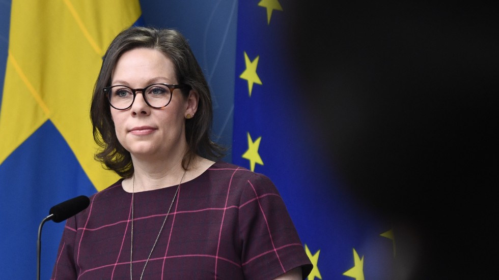 Migrationsminister Maria Malmer Stenergard (M) höll tidigare i juli pressträff om anhöriginvandring.