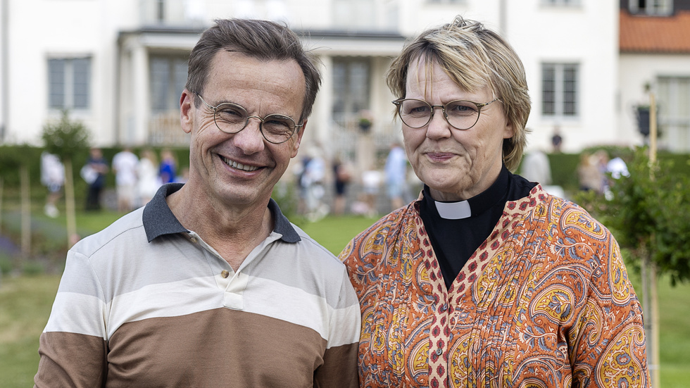 Statsminister Ulf Kristersson (M) och hustrun Birgitta Kristersson Ed har köpt fastigheter i Sörmland. Arkivbild.