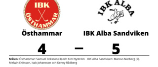 Förlängningsavgörande när Östhammar föll mot IBK Alba Sandviken