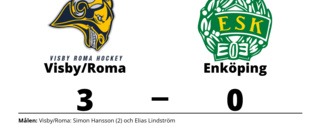 Förlust för Enköping efter tapp i tredje perioden mot Visby/Roma