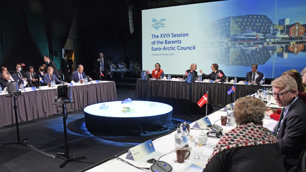Barentsrådets möte i Tromsø 2021, då Rysslands utrikesminister Sergej Lavrov medverkade. Arkivbild.
