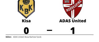 Förlust med 0-1 för Kisa mot ADAS United