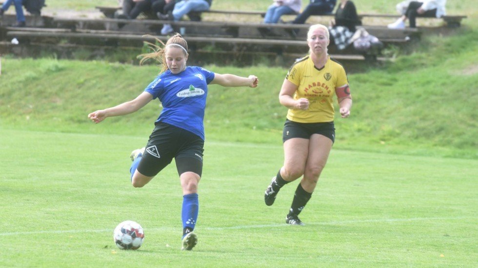 Louise Andersson gjorde två mål för Frödinge mot Rosenfors.