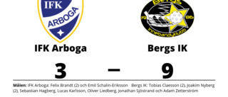 Utklassning när Bergs IK besegrade IFK Arboga