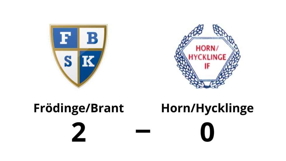 Frödinge/ Brant SK vann mot Horn/Hycklinge