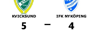 Revansch när Kvicksund besegrade IFK Nyköping