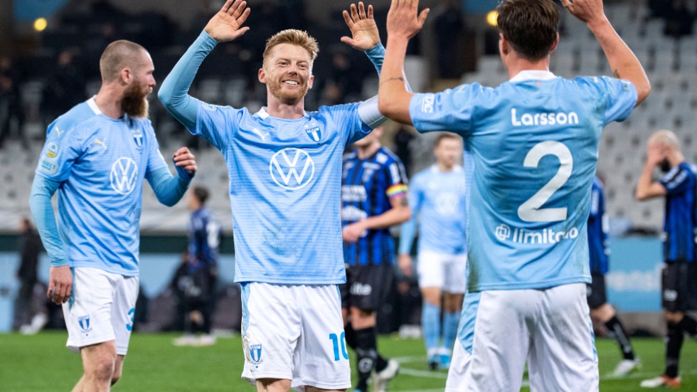 Anders Christiansens Malmö FF är favoriter till ett nytt SM-guld. Arkivbild.