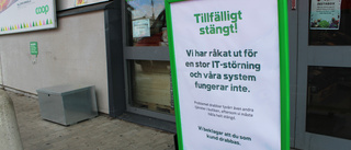 Coopbutikerna i Västervik öppnar upp – vissa problem kvarstår • "Vi jobbar på för fullt" 