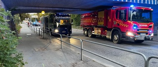 Person påkörd av buss i centrala Nyköping