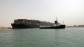 Fartyg omdirigeras efter stoppet i Suezkanalen