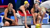 Svenskt rekord – men ingen medalj för medleylaget