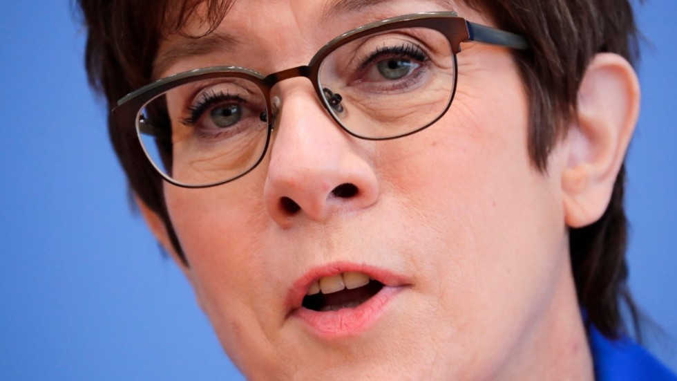 Tysklands försvarsminister Annegret Kramp-Karrenbauer. Arkivbild.